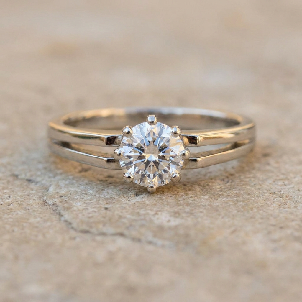 Magnificent gold ring with one -time