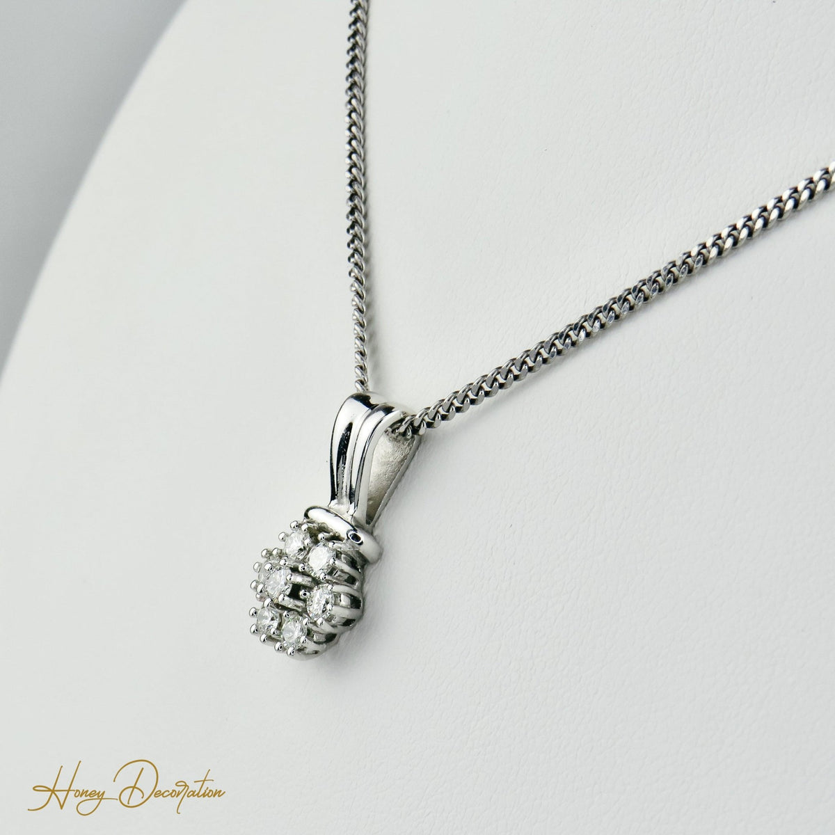 Süßer Weißgold - Anhänger mit Brillanten - Honey Jewelry