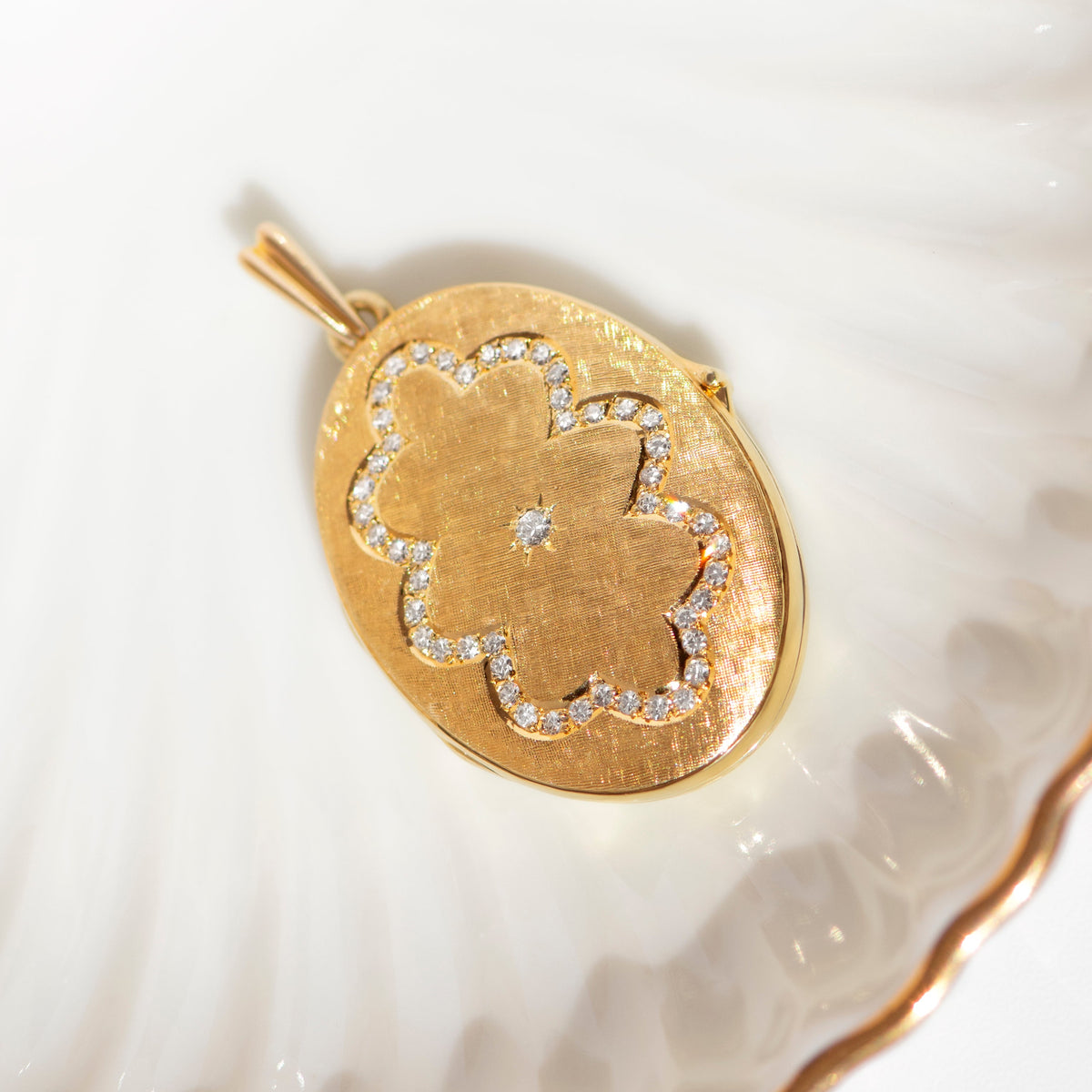Vintage Diamant-Medaillon