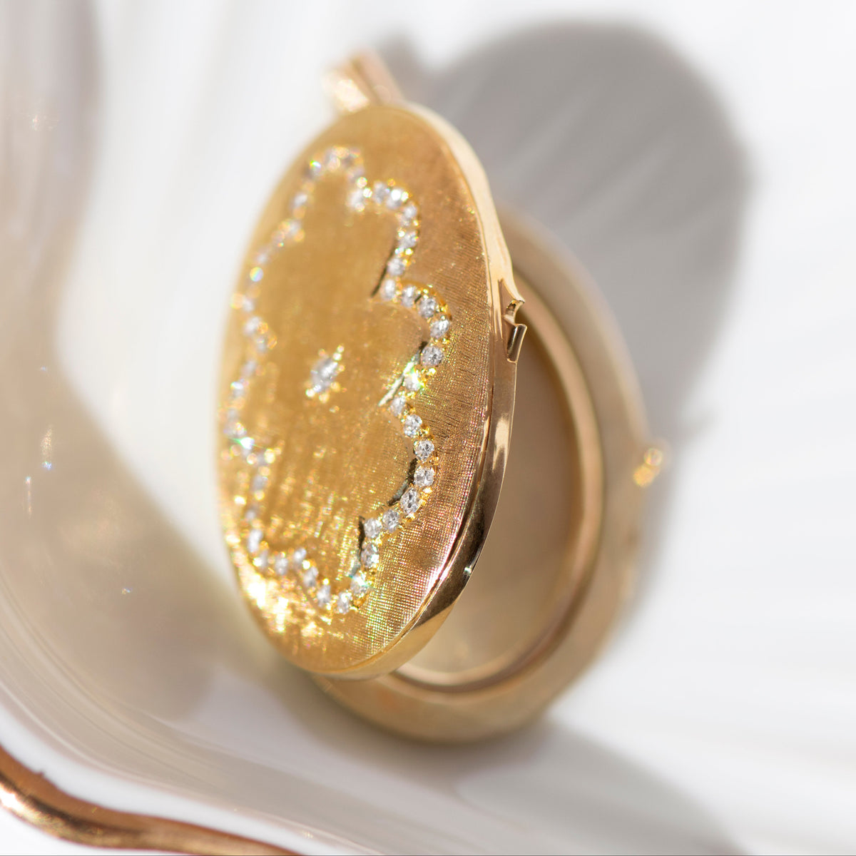 Vintage Diamant-Medaillon