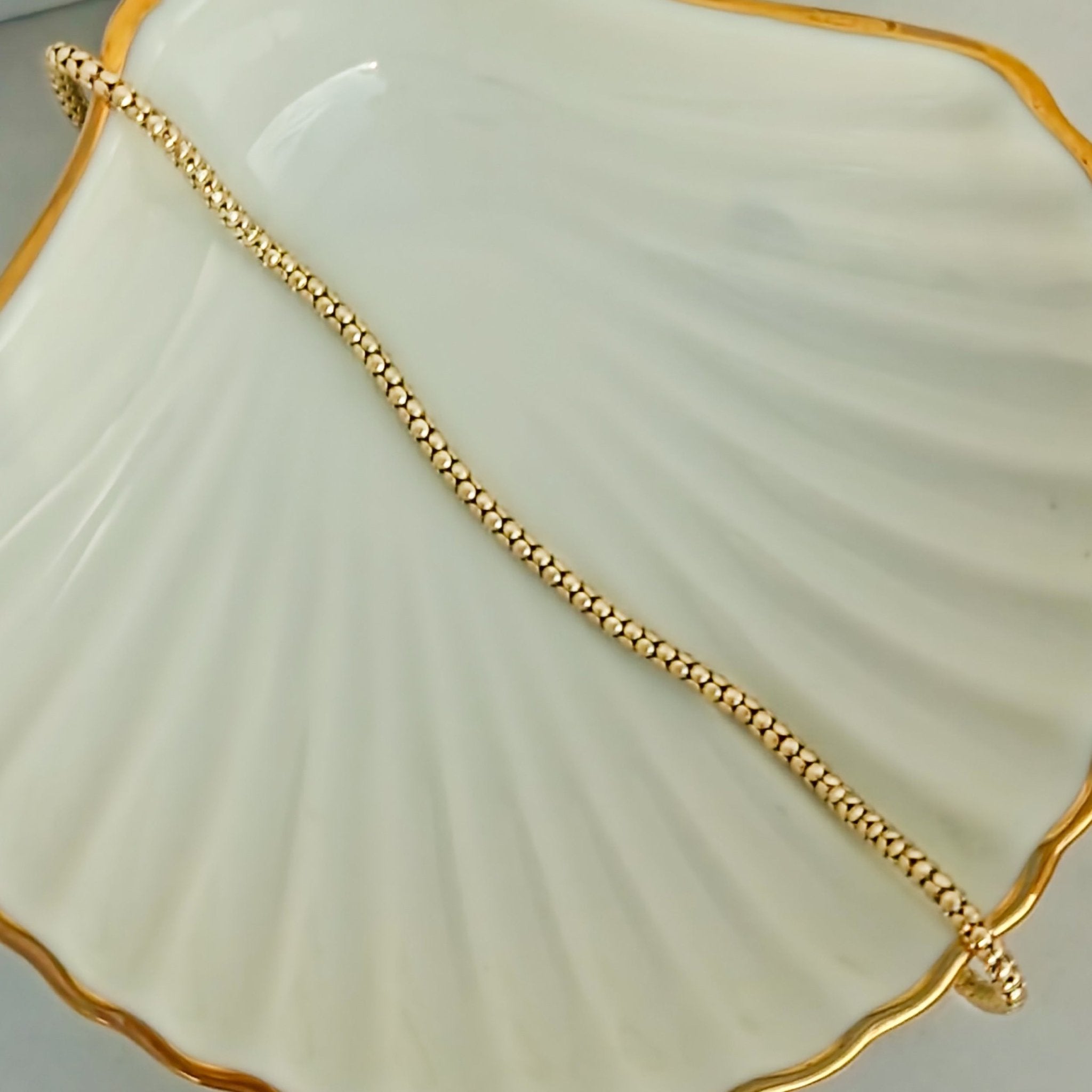 Vintage Doppelkugel - Armband aus 14 K Gold - Honey Jewelry