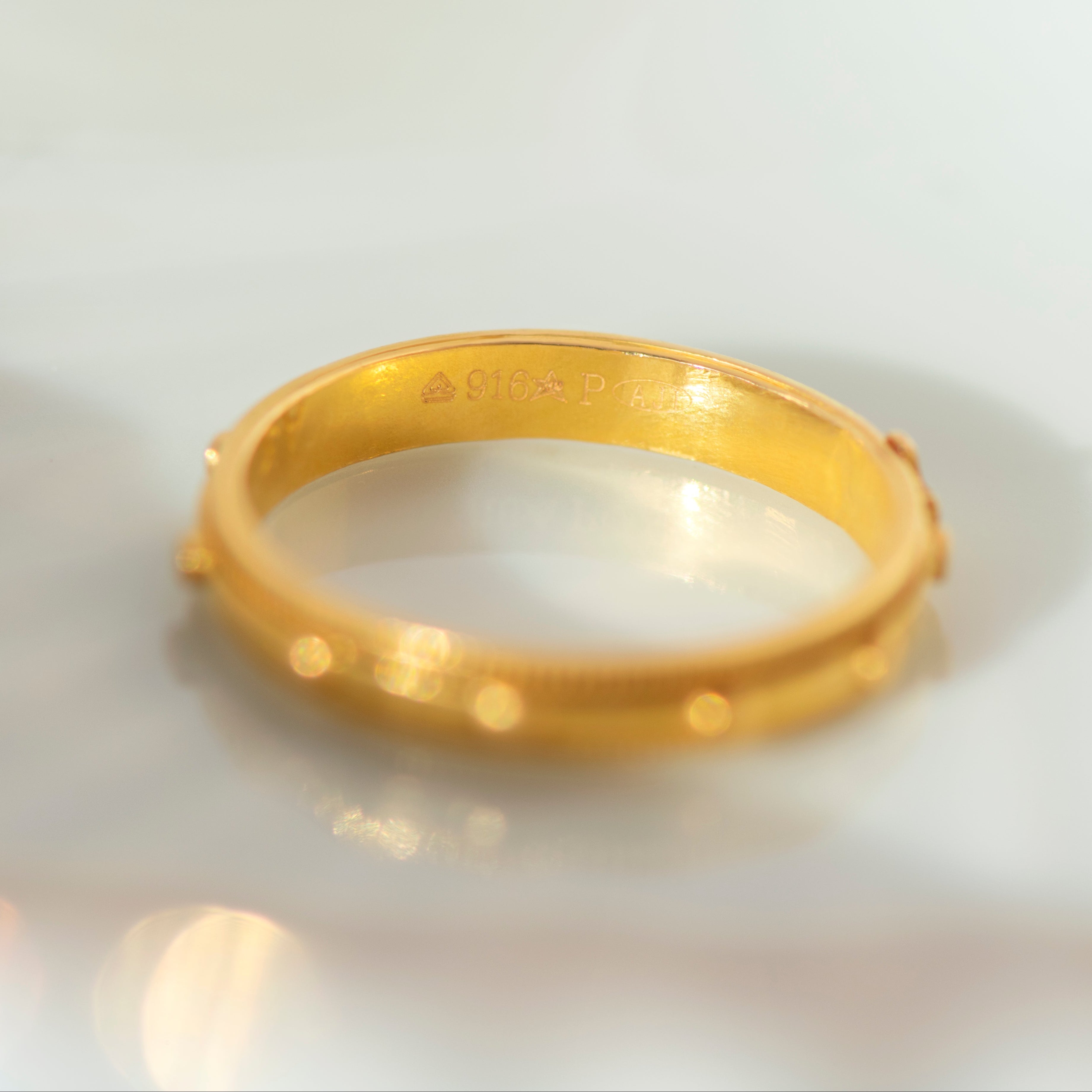 Vintage Drehring aus 916er Gold