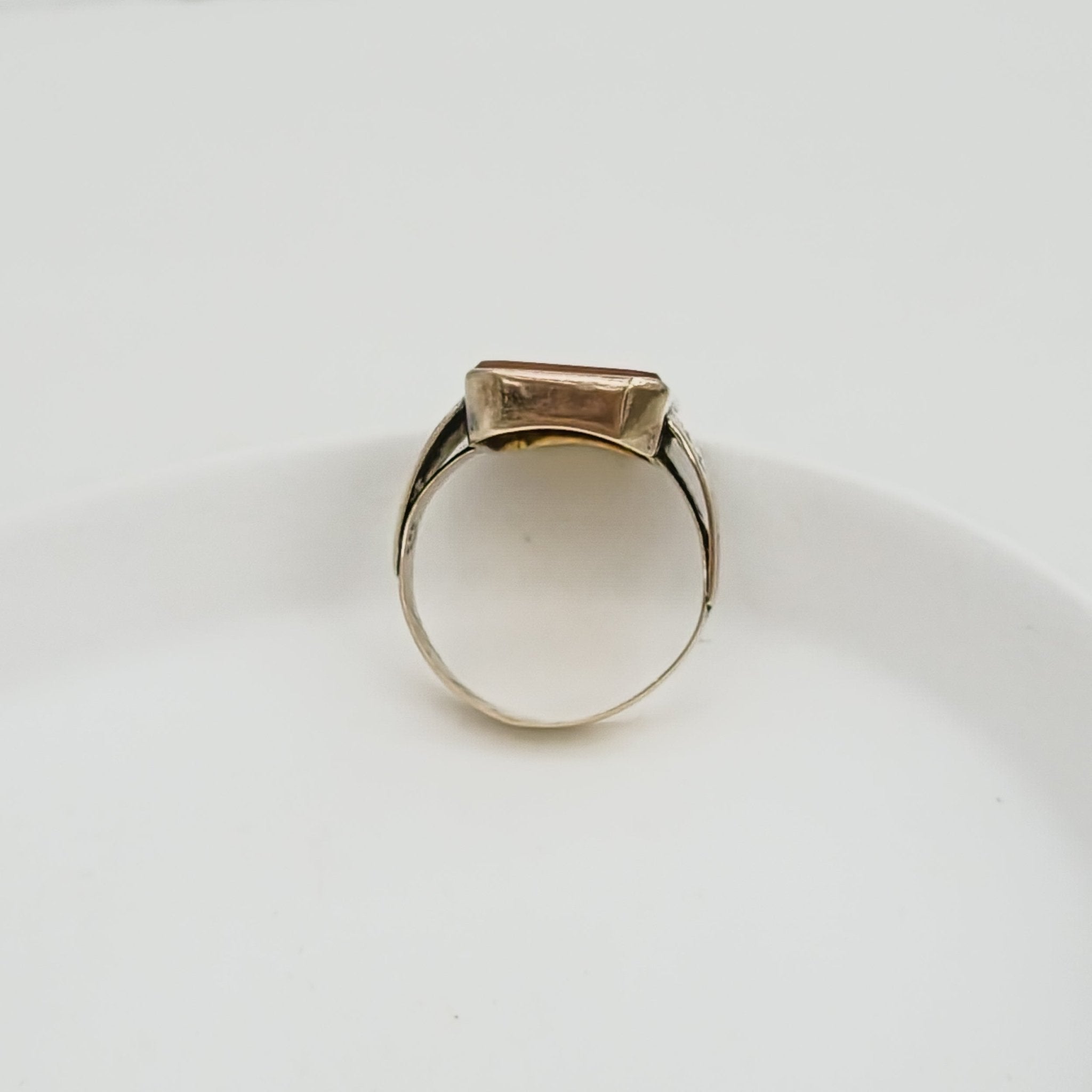 Vintage Herren - Ring aus 8K Gold mit Carneol - Honey Jewelry
