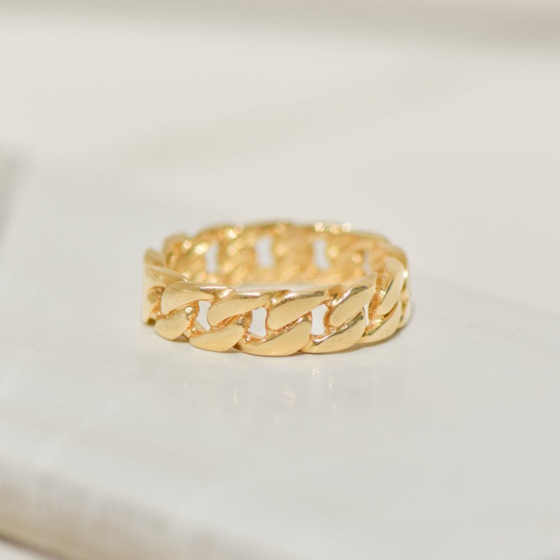 Bandring im Panzerkettendesign aus 18K Gold - Honey Jewelry
