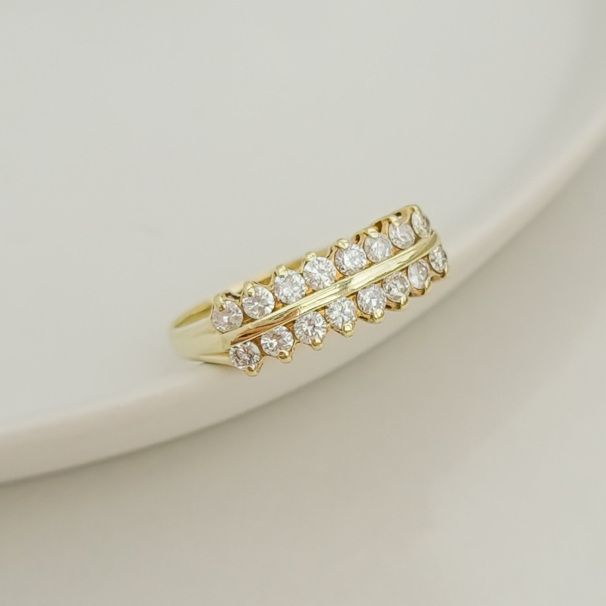 Brillantring aus 14 K Gelbgold - Honey Jewelry