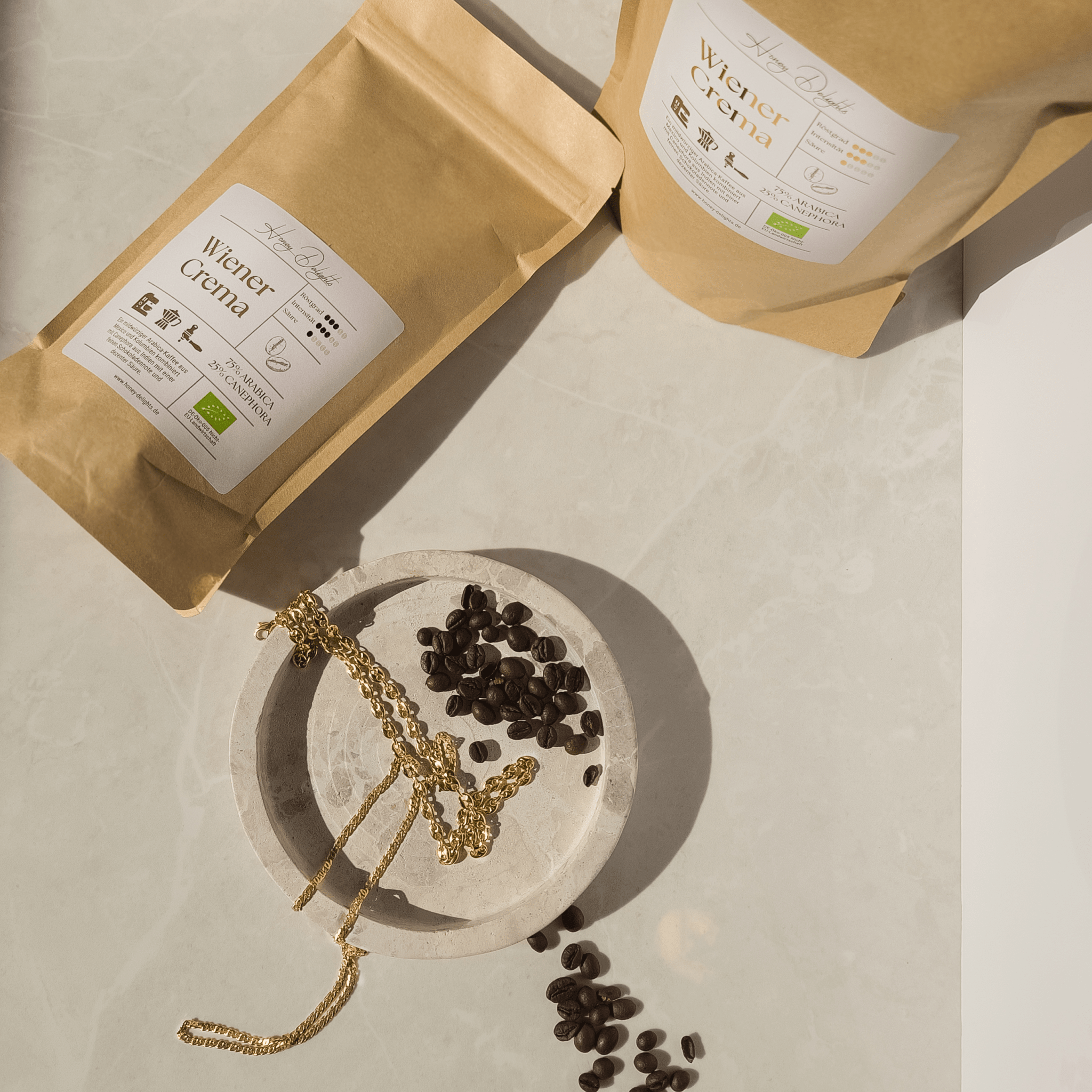 Café "Wiener Crema" Bio - Honey Jewelry