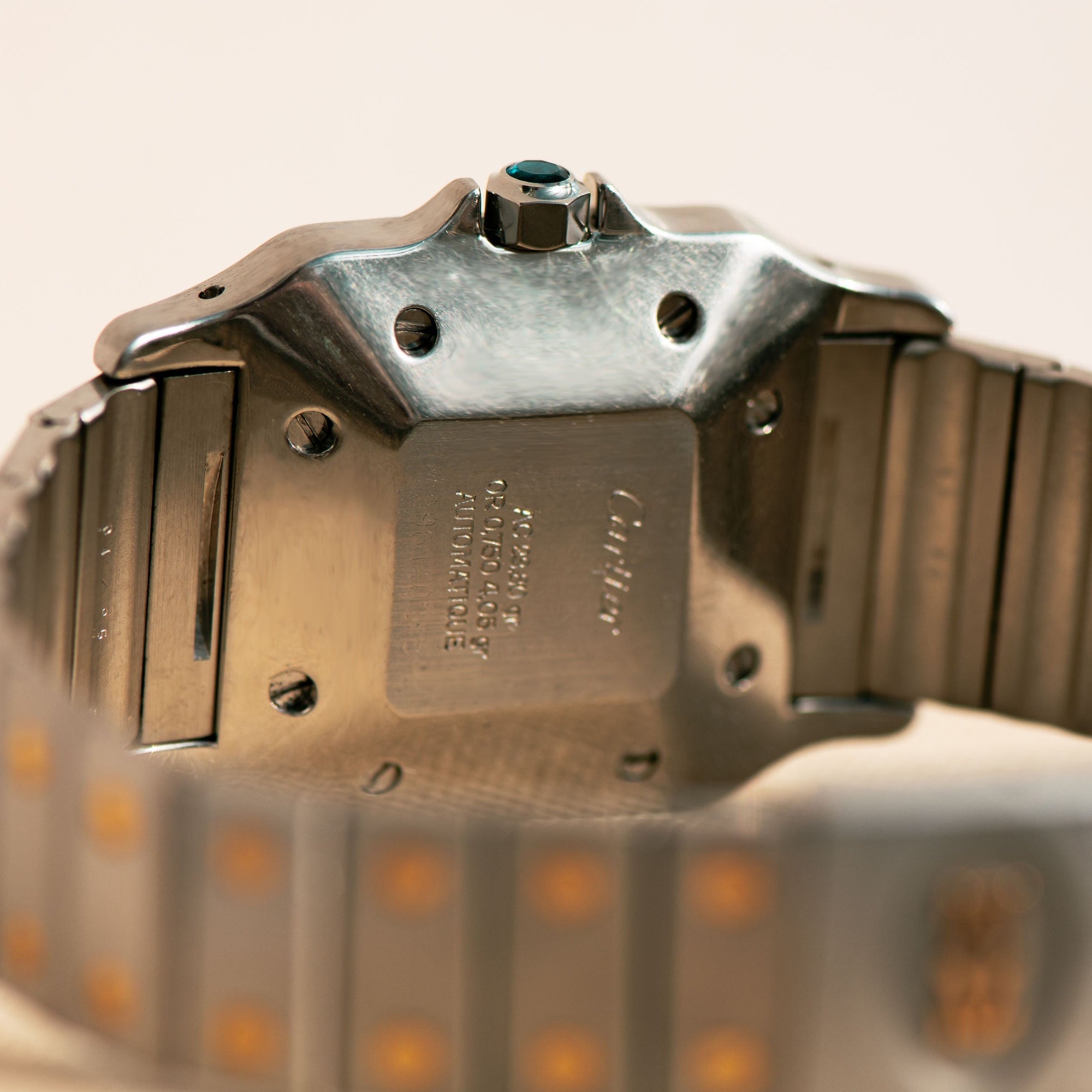 Cartier Santos Galbée Automatik in Bicolor – Edelstahl & 18k Gelbgold - Honey Jewelry