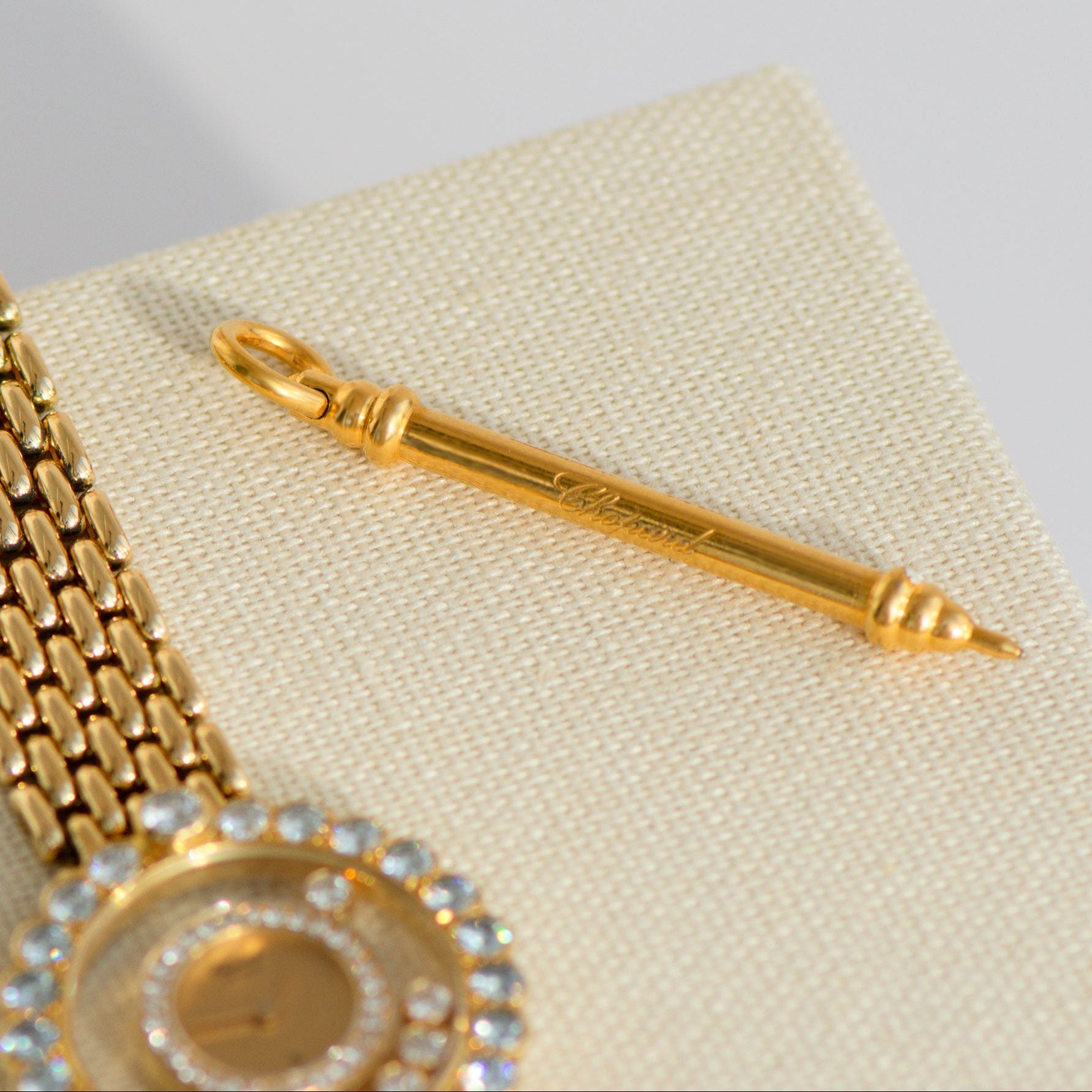 Chopard Happy Diamonds Damenuhr in 18k Gelbgold - Honey Jewelry