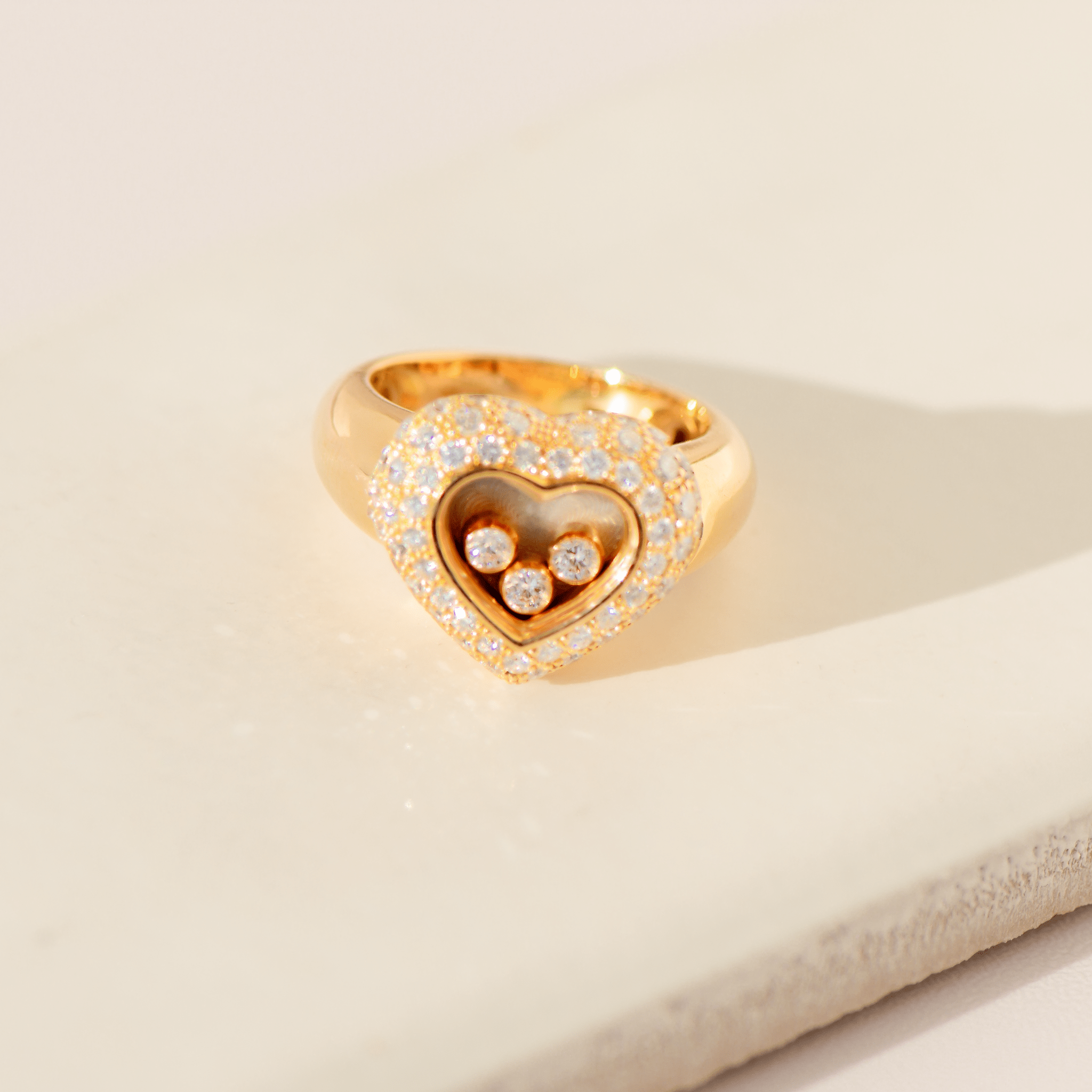 Chopard „Happy Diamonds“ Ring aus 18 Karat Gelbgold | 1,07 ct Diamanten - Honey Jewelry