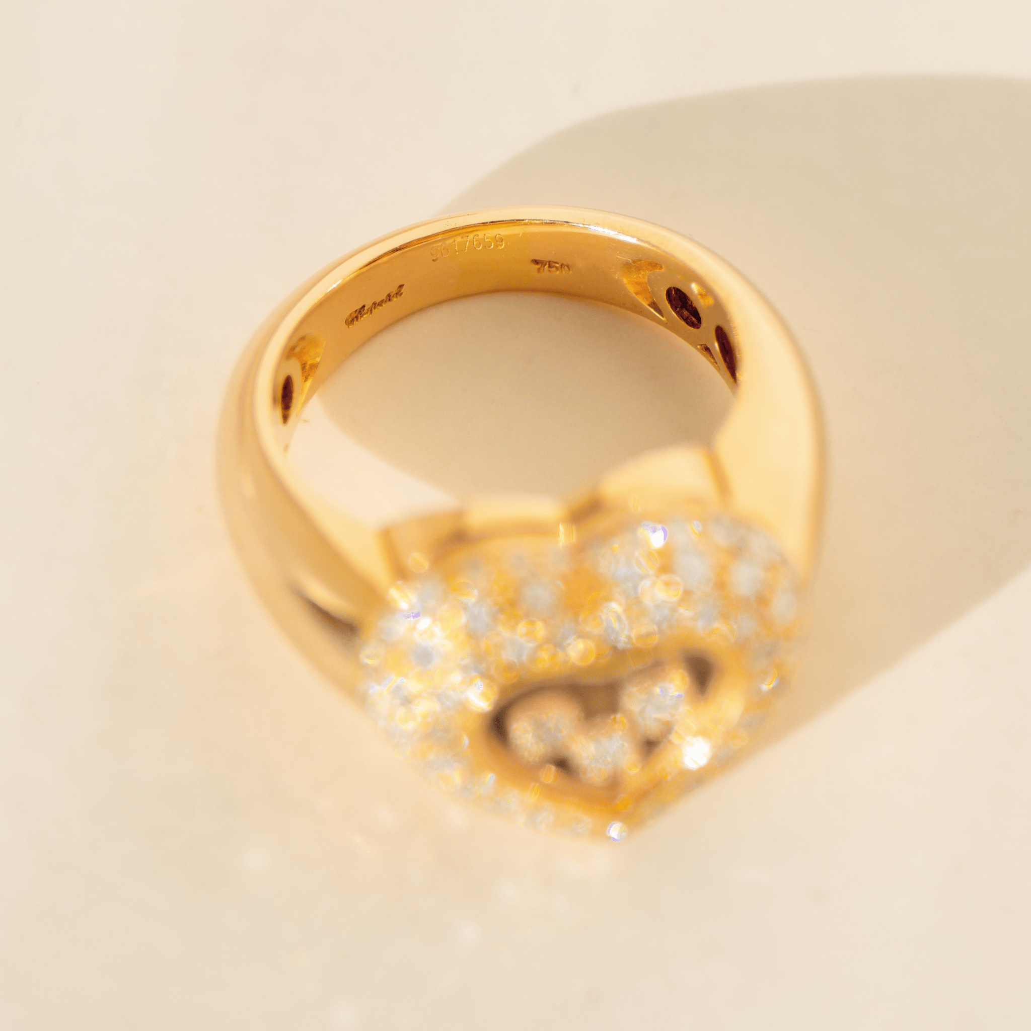 Chopard „Happy Diamonds“ Ring aus 18 Karat Gelbgold | 1,07 ct Diamanten - Honey Jewelry