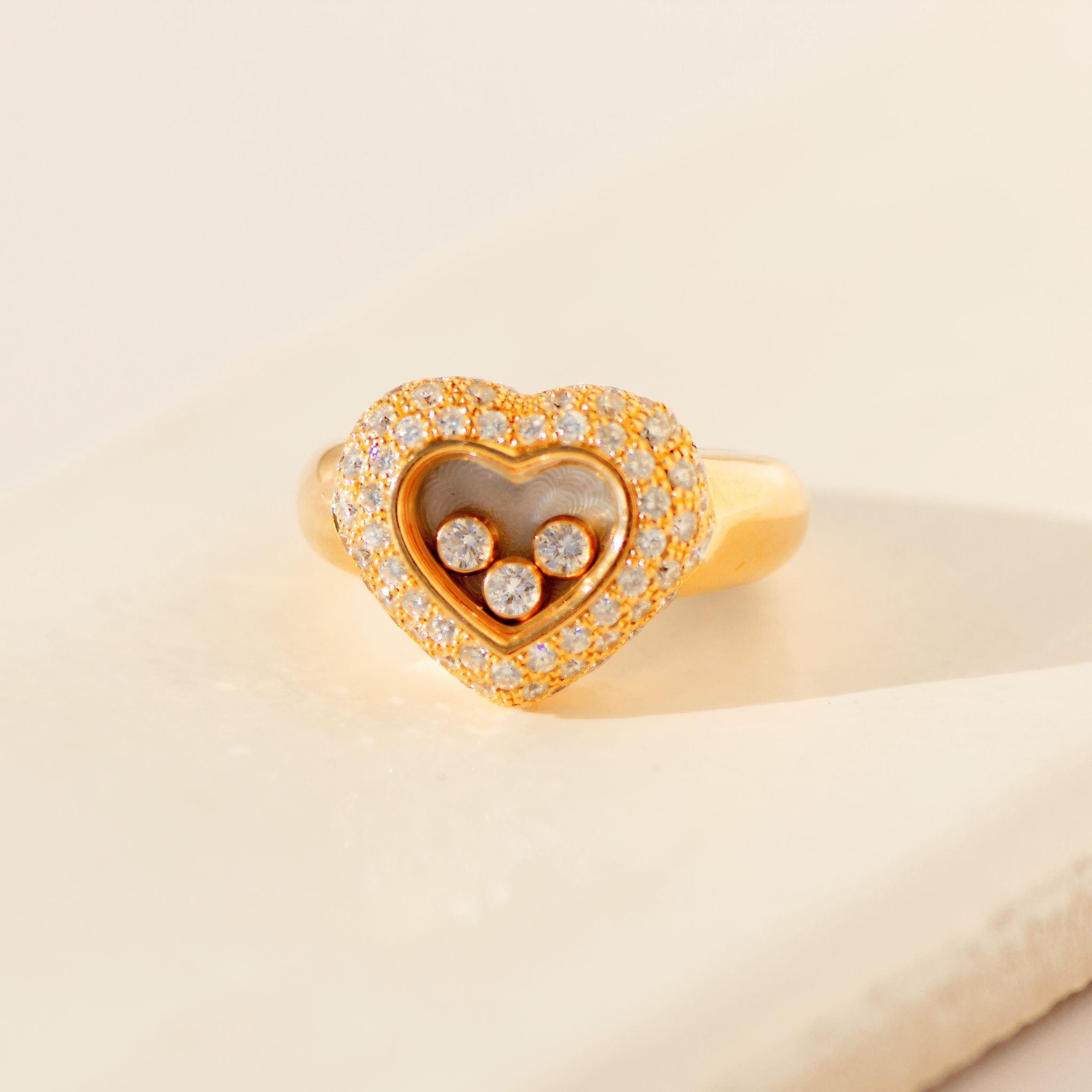 Chopard „Happy Diamonds“ Ring aus 18 Karat Gelbgold | 1,07 ct Diamanten - Honey Jewelry