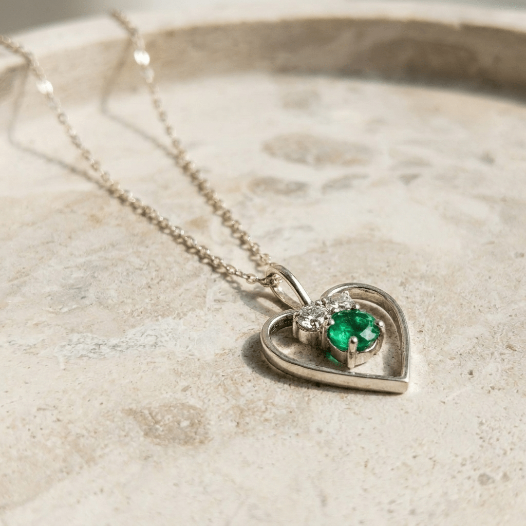 Feines 14 Karat Goldkettchen mit Herz-Anhänger – Subtiler Luxus - Honey Jewelry