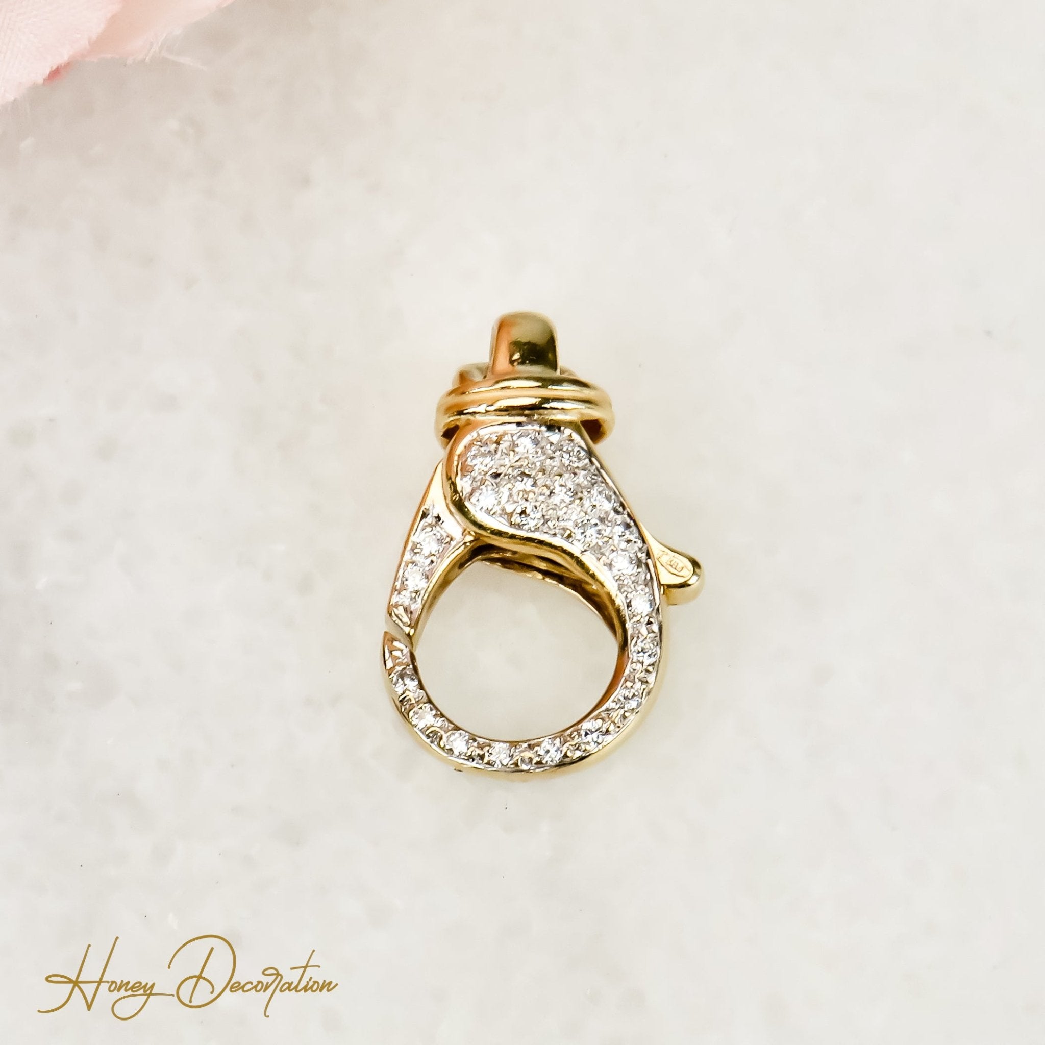 Hochwertiger Kettenverschluss aus 14 Karat Gold – Sicher und Schön - Honey Jewelry