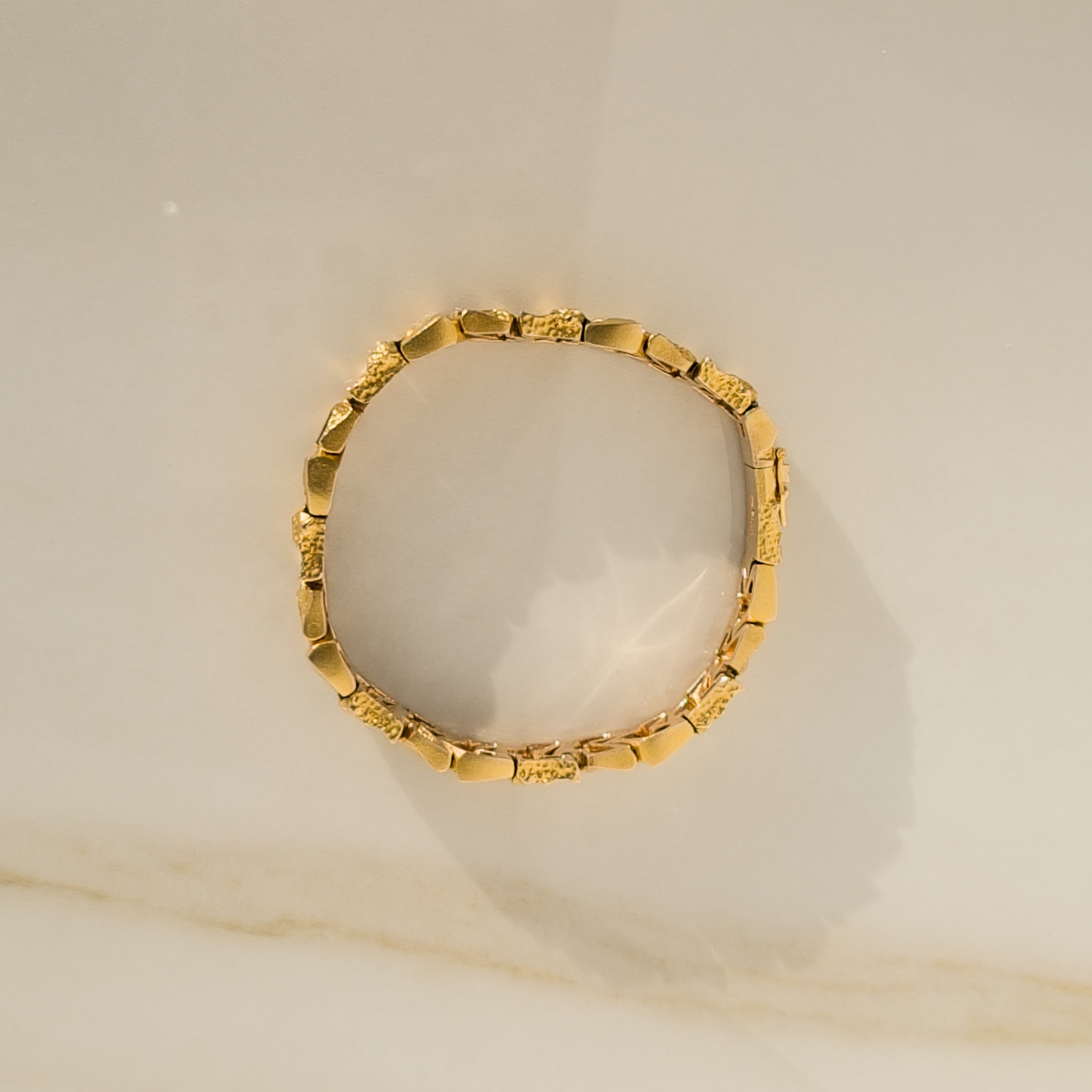 Massives Lapponia Goldarmband aus 14K Gold von Björn Weckström - Honey Jewelry