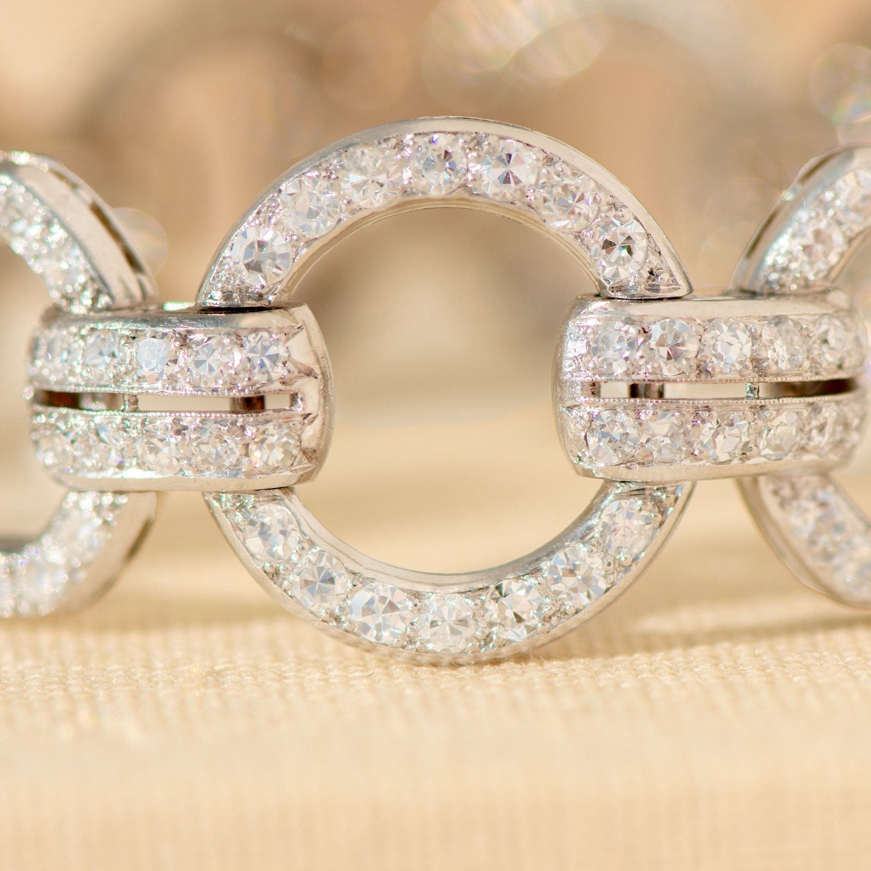 Platin - Diamantarmband – 228 Diamanten 6,84 ct Art Déco - Honey Jewelry