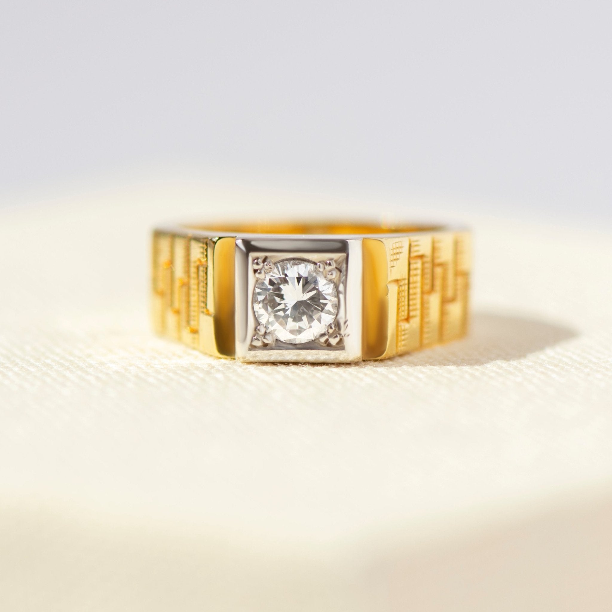 Solitär-Ring – 0,49 ct Diamant – 585er Gelbgold - Honey Jewelry