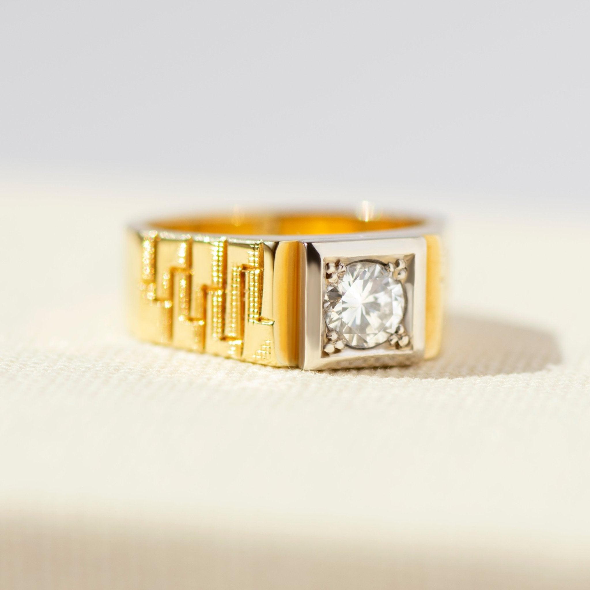 Solitär-Ring – 0,49 ct Diamant – 585er Gelbgold - Honey Jewelry