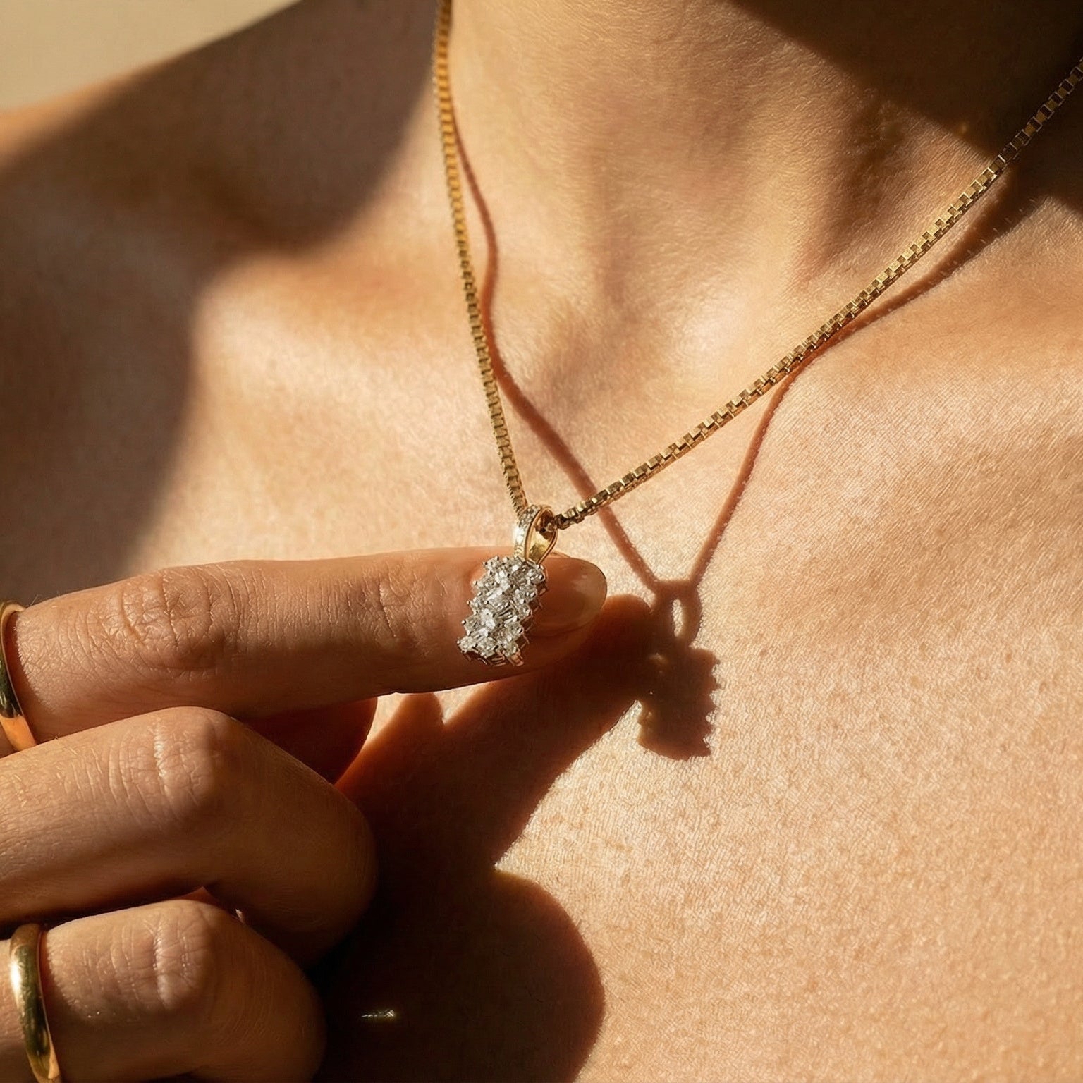 Vintage Diamanten Anhänger aus 750er Gold - Honey Jewelry