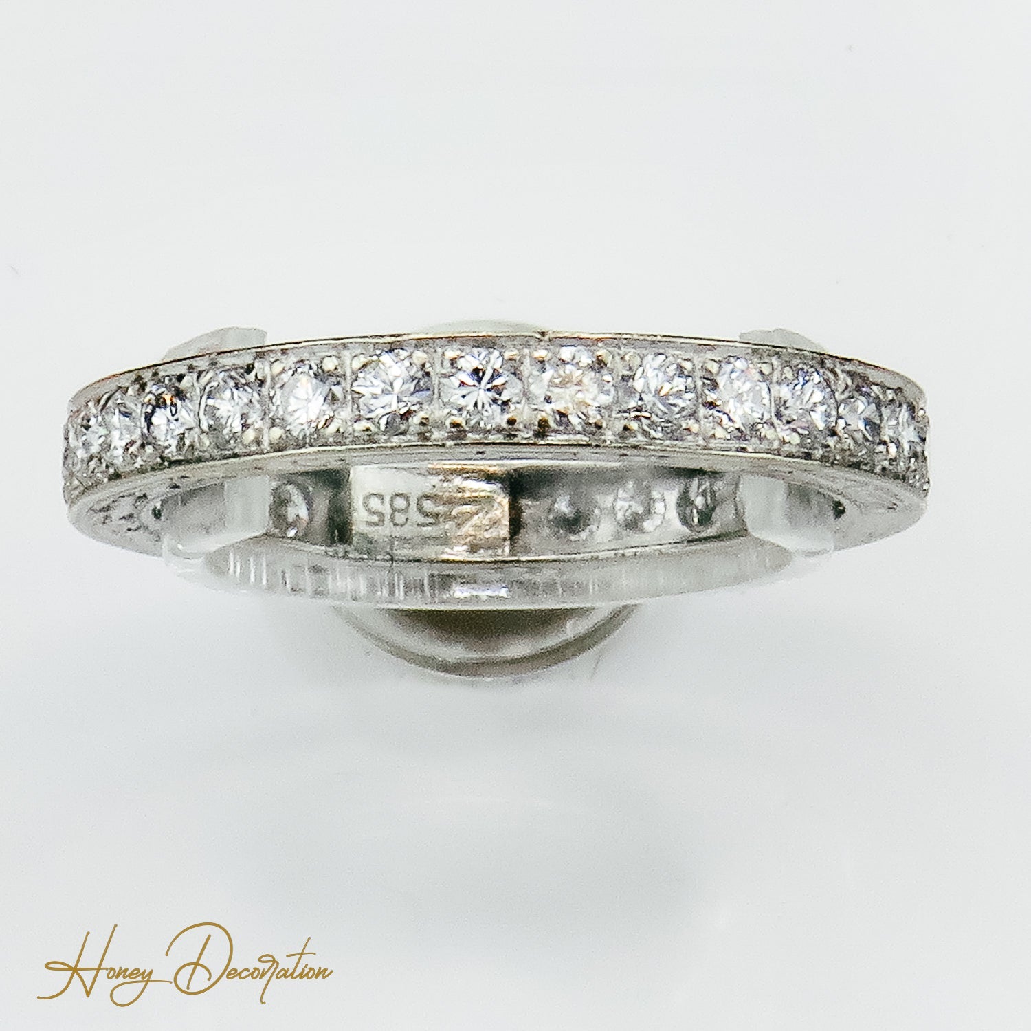 Vollmemory - Ring aus 14K Weißgold - Honey Jewelry