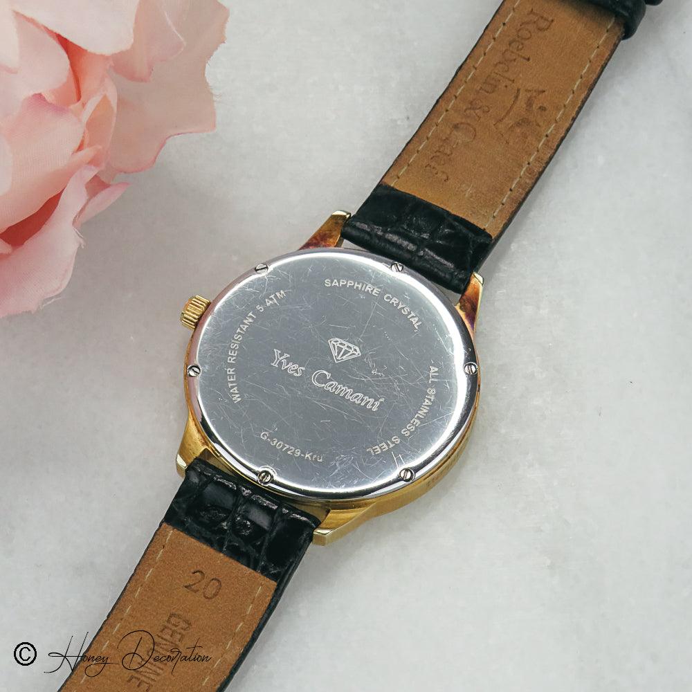 Yves Camani Vintage Herrenuhr mit 1/10 Krugerrand - Honey Decoration
