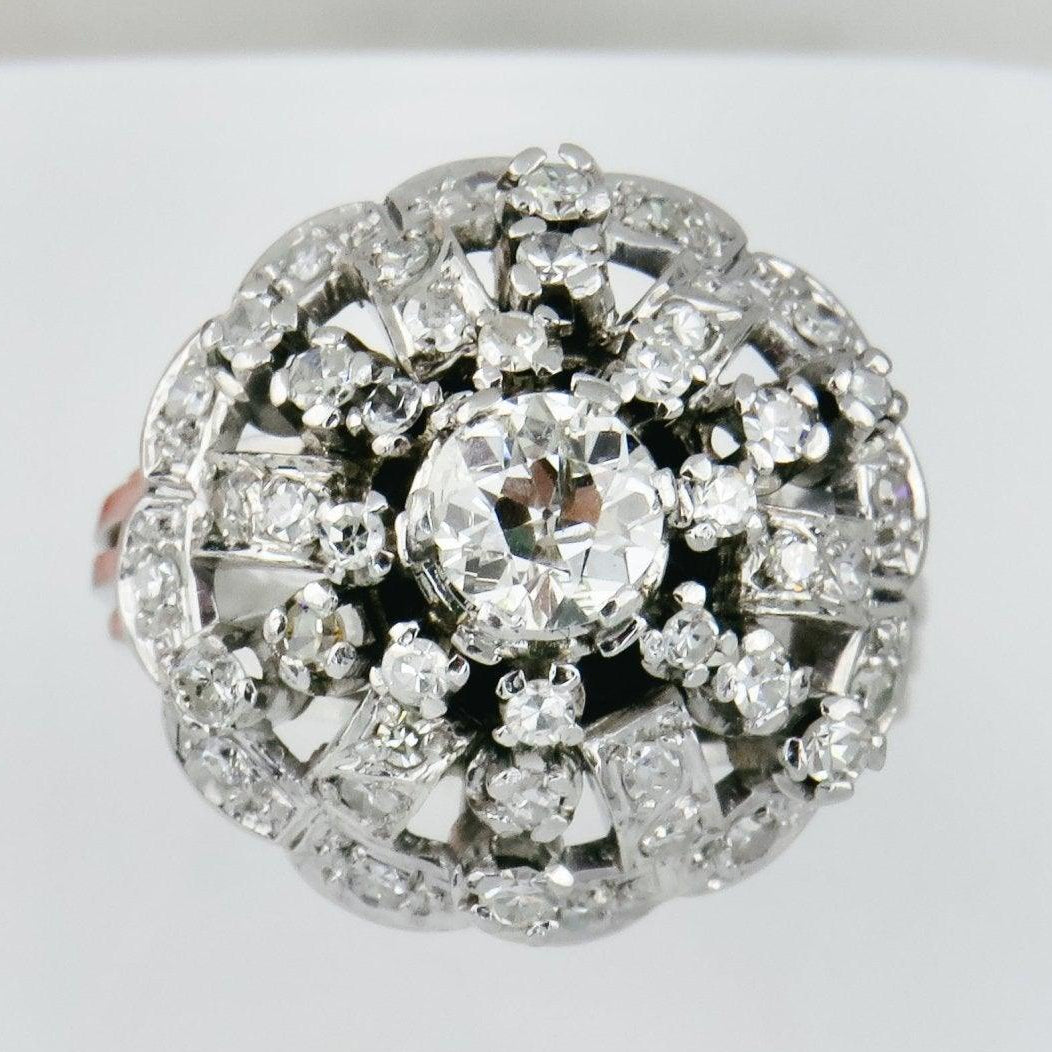 Luxus-Platinring besetzt mit Brillanten - Honey Decoration