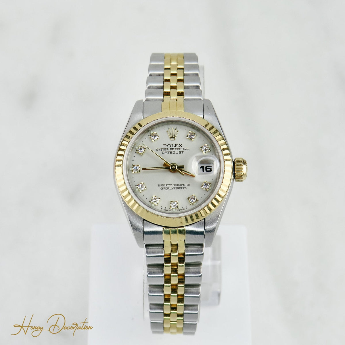 Rolex Lady Datejust Stahl/Gold mit Diamant - Ziffernblatt - Honey Jewelry