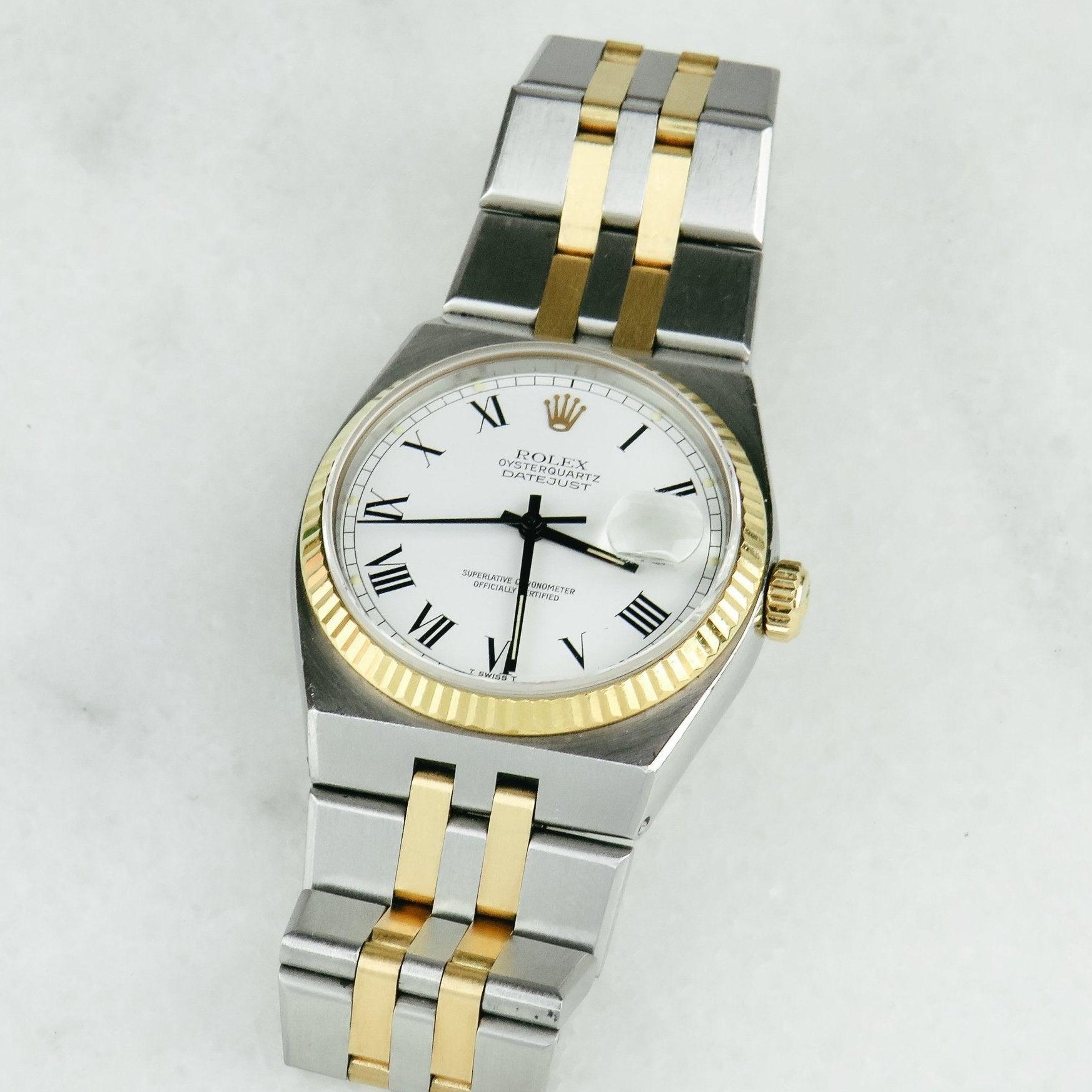 Rolex Oysterquarz - Date Just | Stahl/Gold | Ref. 17013 - Honey Jewelry