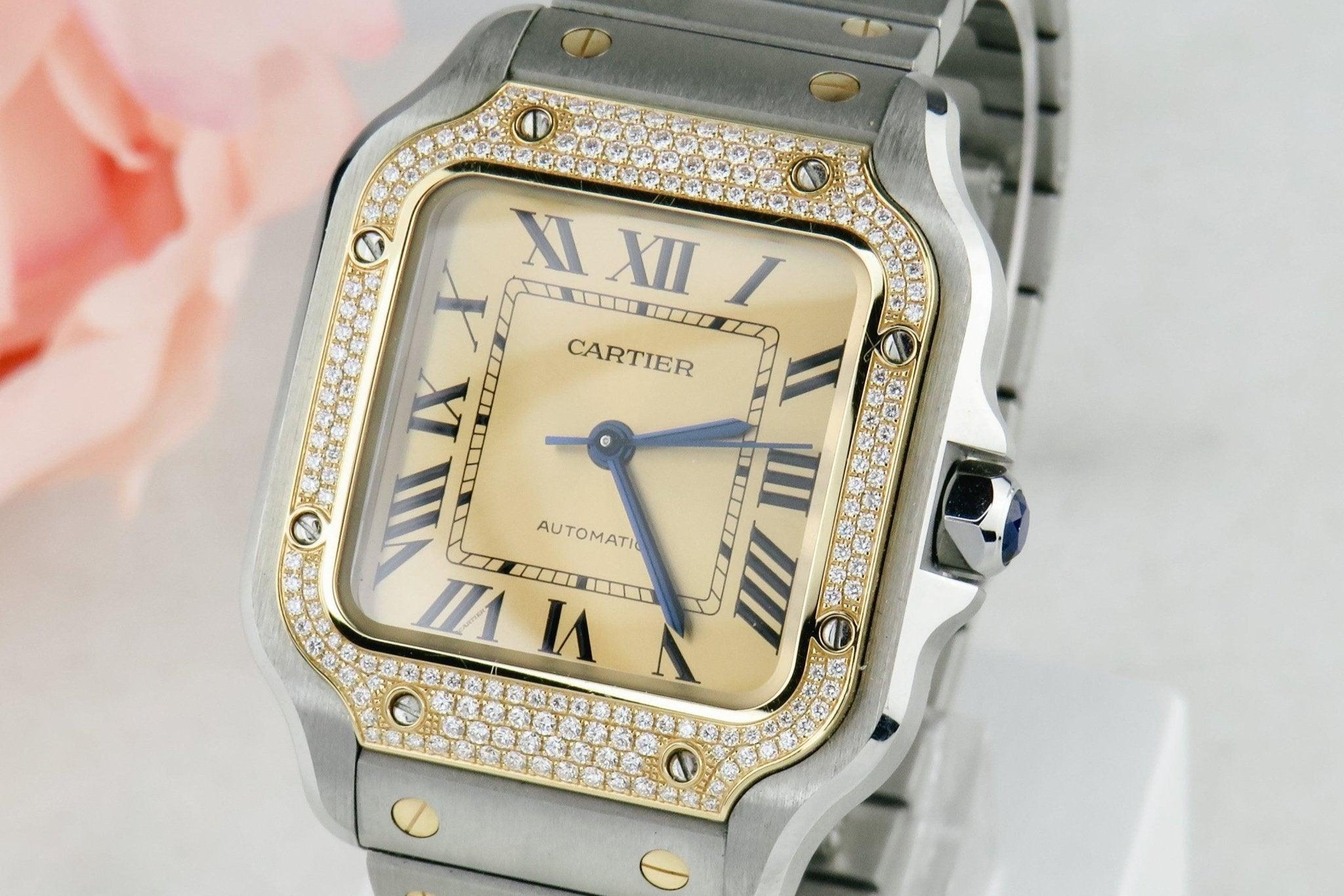 Cartier Damen-/Unisexuhr Santos de Cartier W3SA0007 - Honey Decoration