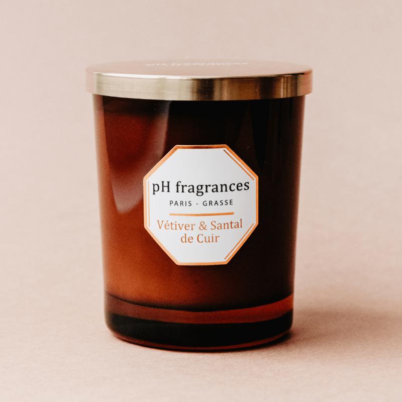 Duftkerze - Vetiver & Santal de Cuir - Honey Jewelry