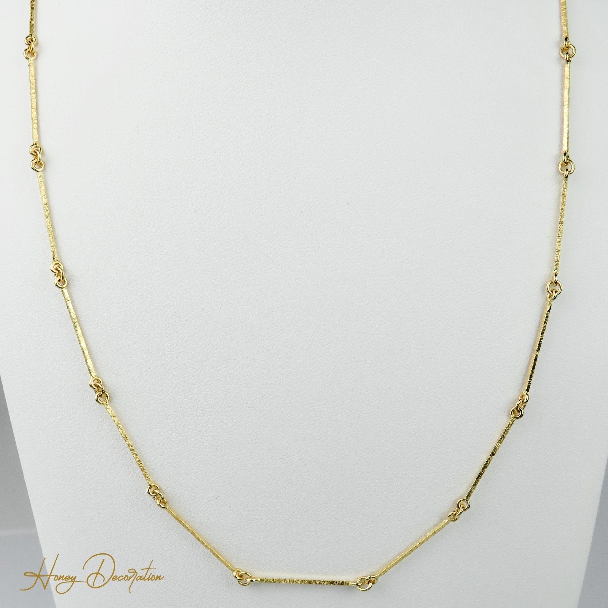 Elegante Lapponia Gliederkette aus 14Karat Gold - Honey Decoration