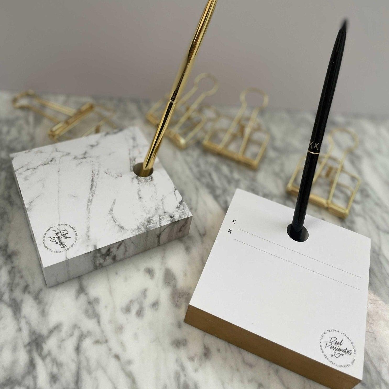 Notizwürfel, Gold, 240 Blatt - Honey Jewelry