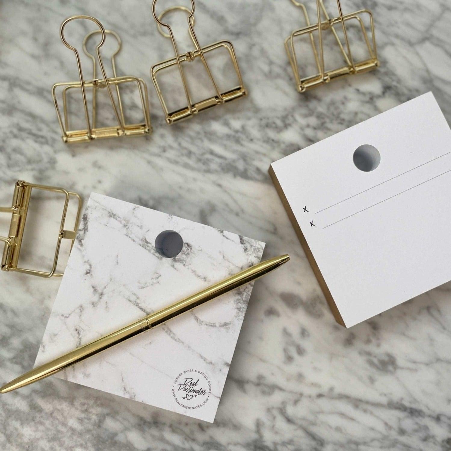 Notizwürfel, Gold, 240 Blatt - Honey Jewelry