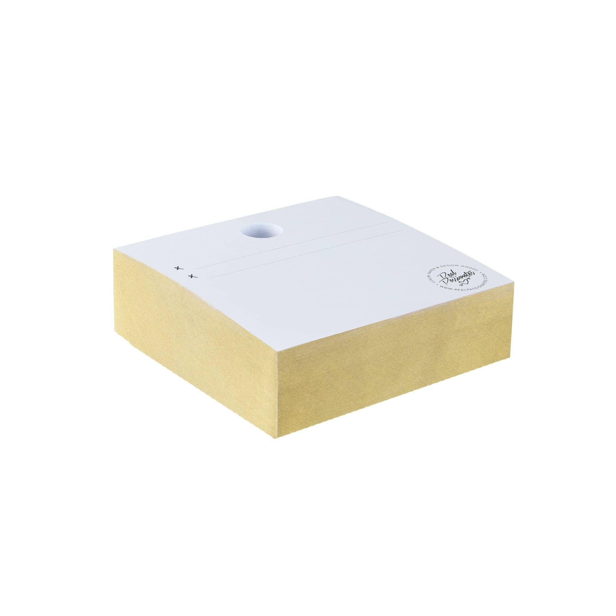 Notizwürfel, Gold, 240 Blatt - Honey Jewelry