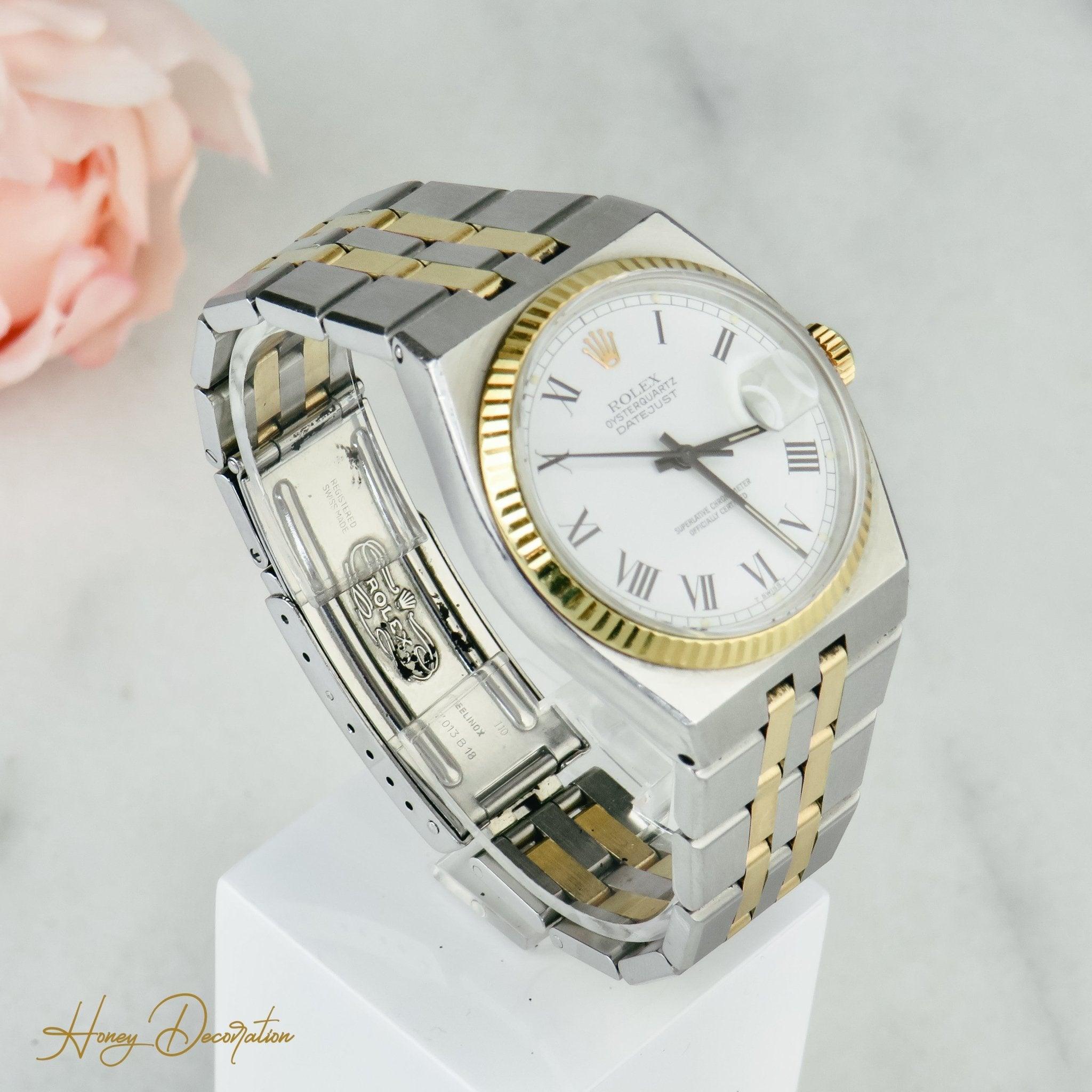 Rolex Oysterquarz - Date Just | Stahl/Gold | Ref. 17013 - Honey Jewelry