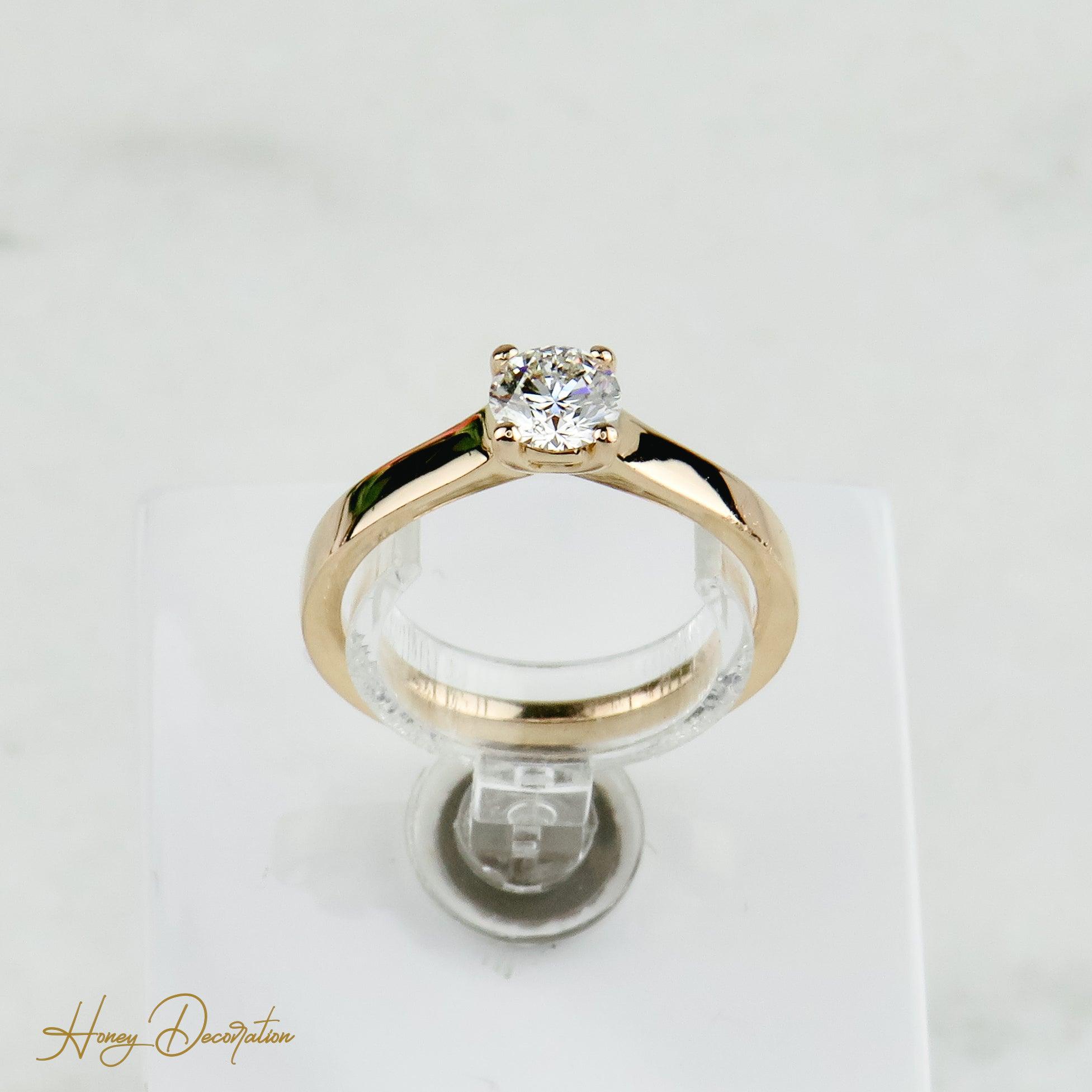 Wunderschöner Verlobungsring mit exzellentem Brillant-Solitär - Honey Decoration